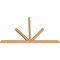 Ekena Millwork Saratoga Timber Gable Bracket, Western Red Cedar, 96"W x 60"H x 3 1/2"D x 3 1/2"F, 15/12 Pitch GBW096X60X0404SAR00SWR - alternate 2